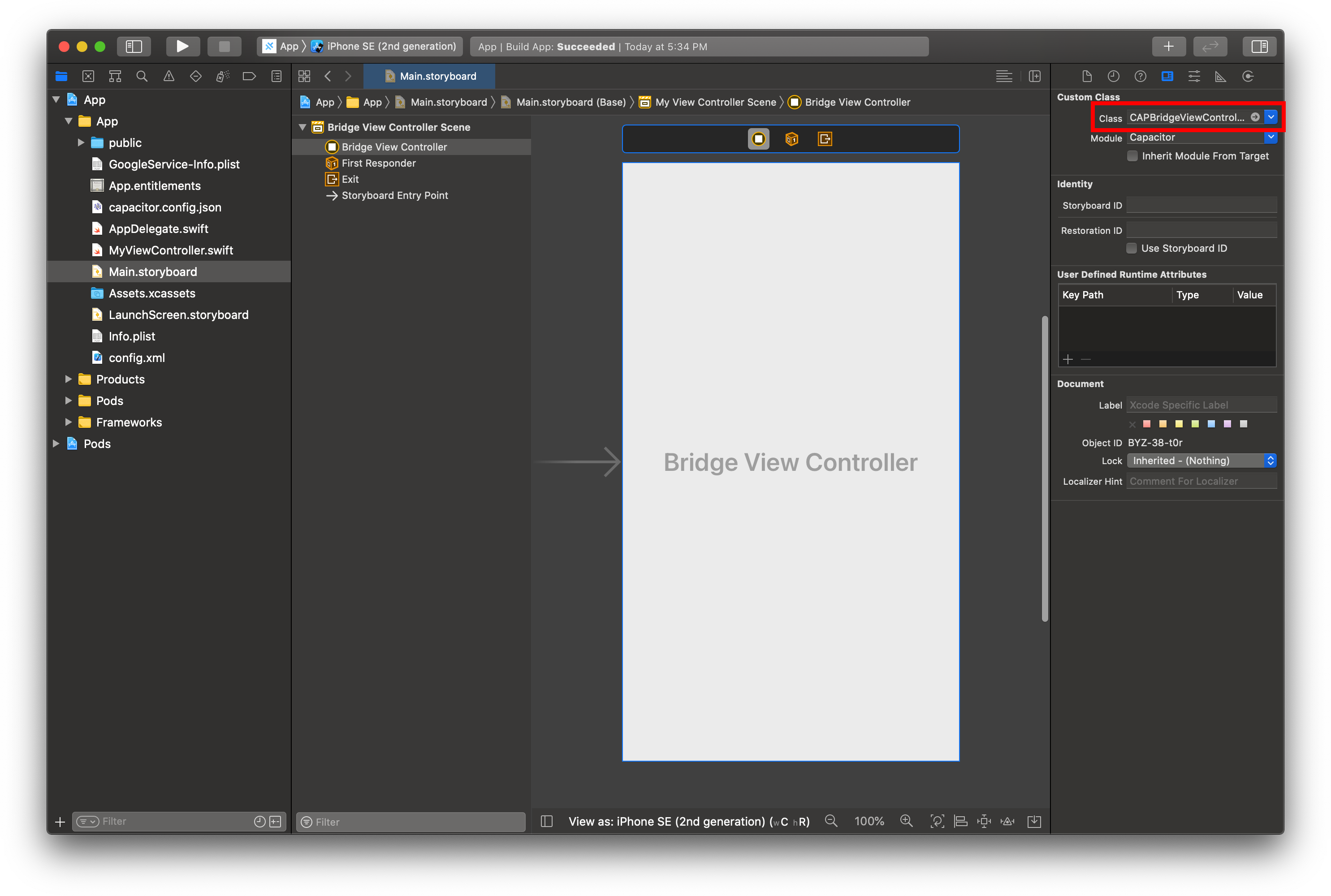 在 Xcode 中编辑 Storyboard